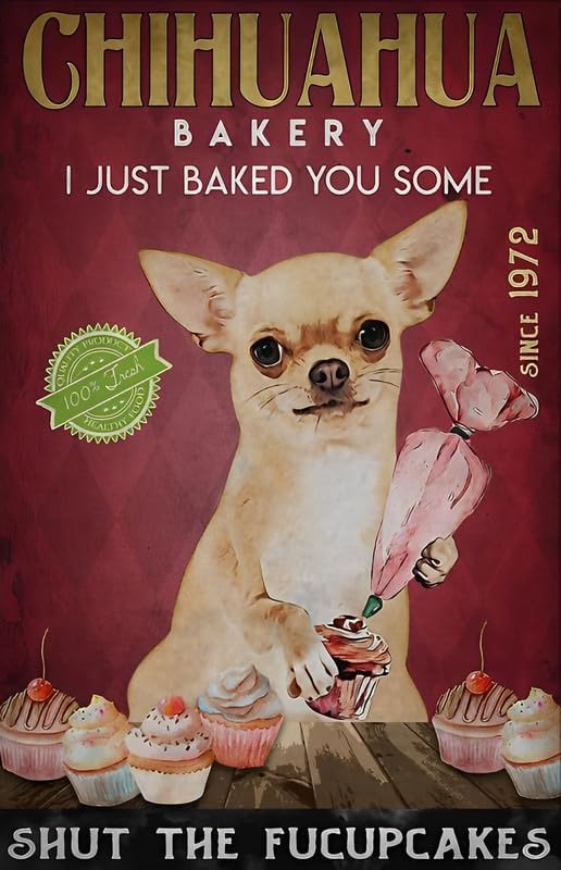 Kitchen Baking Wall Art - 치와와 베이커리, 요즘 집에서 케이크를 굽고