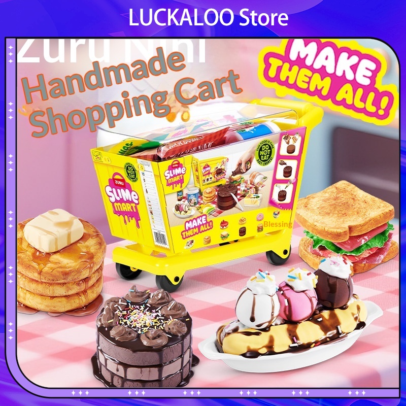 Miniature Baking Kitchen - 주루 미니 슬라임 마트 쇼핑카트 블라인드