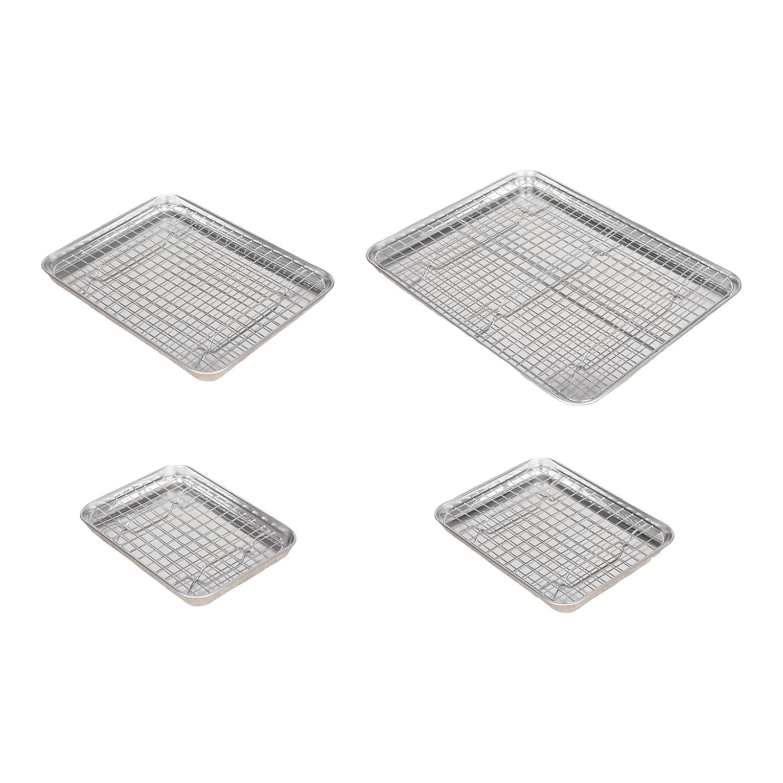 Kitchen Baking Tray Set - 스테인리스 스틸 베이킹 시트와 랙이 있는
