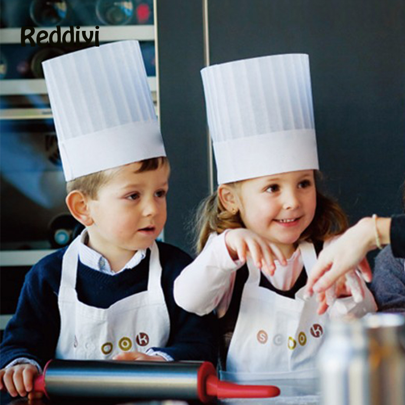 Baking Kitchen Kids - 10 개 어린이 주방 모자 유치원
