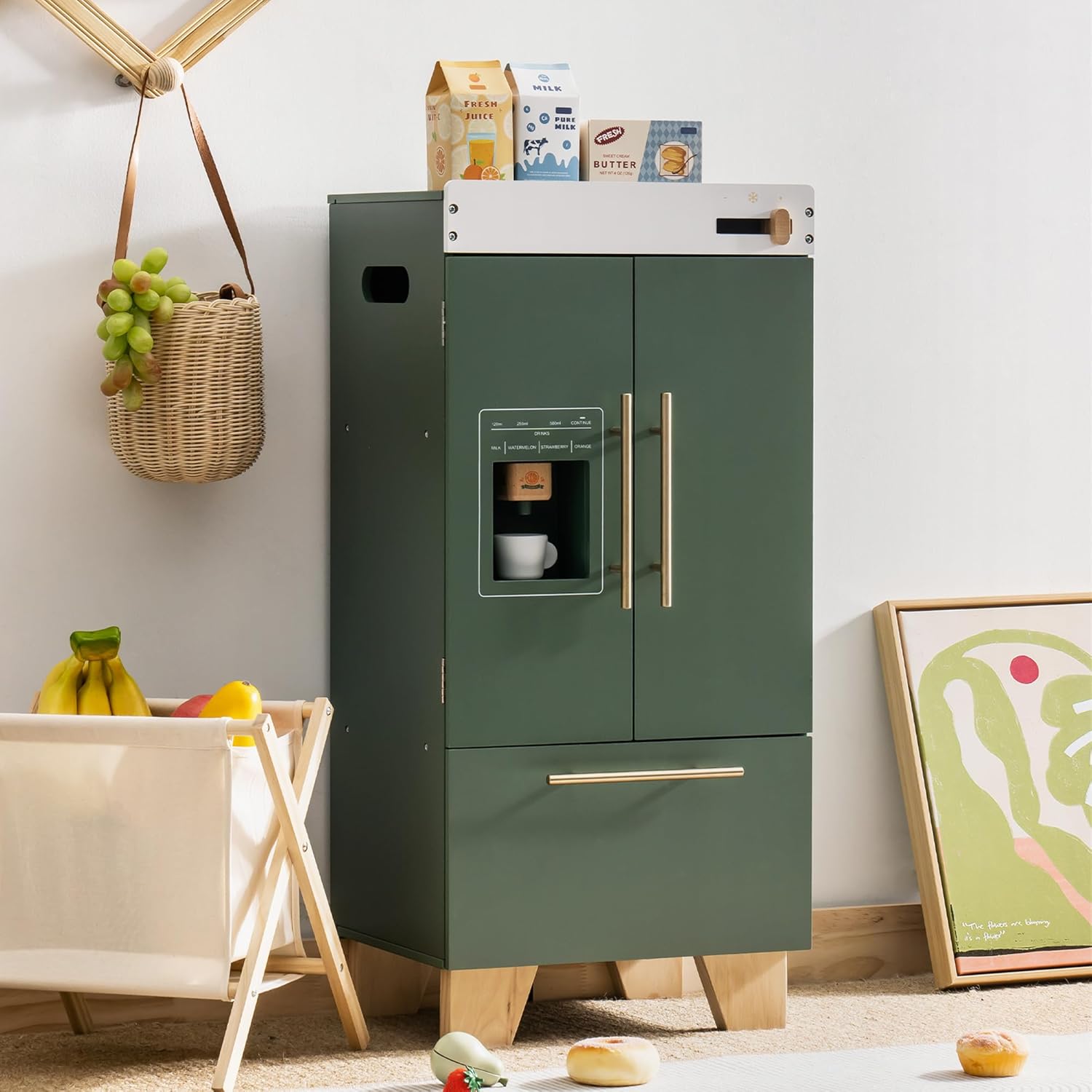 Baking Kitchen Robotime - Robotime Robud 빈티지 나무 장난감 주방