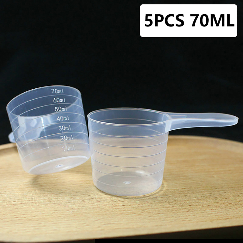 Kitchen Baking Containers - 체중계 있는 플라스틱 측정 컵, 투명