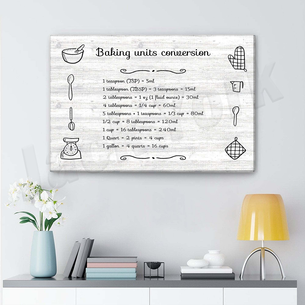Kitchen Baking Wall Art - 베이킹 프린트, 요리 및 베이킹 단위
