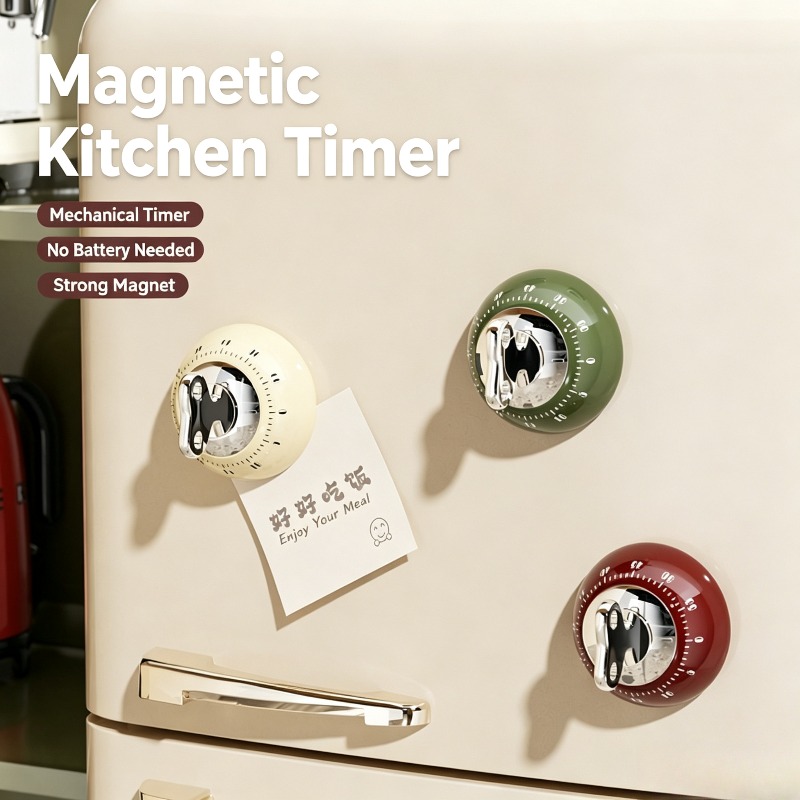 Kitchen Baking Timer - 자석식 주방 타이머 기계식 카운트다운 타이머