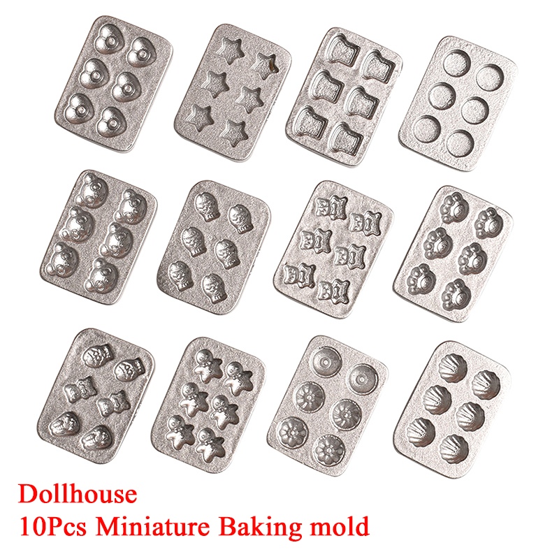 Miniature Baking Kitchen - 10개 인형 집 미니어처 미니 케이크