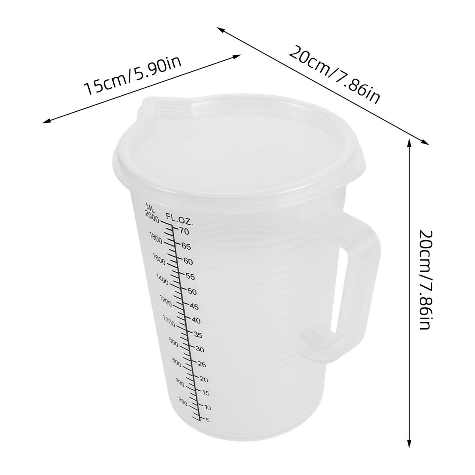 2.0L 계량컵 양면 눈금 표시 베이킹 제과 용품 투명 - Kitchen Baking Containers 리뷰 및 가격