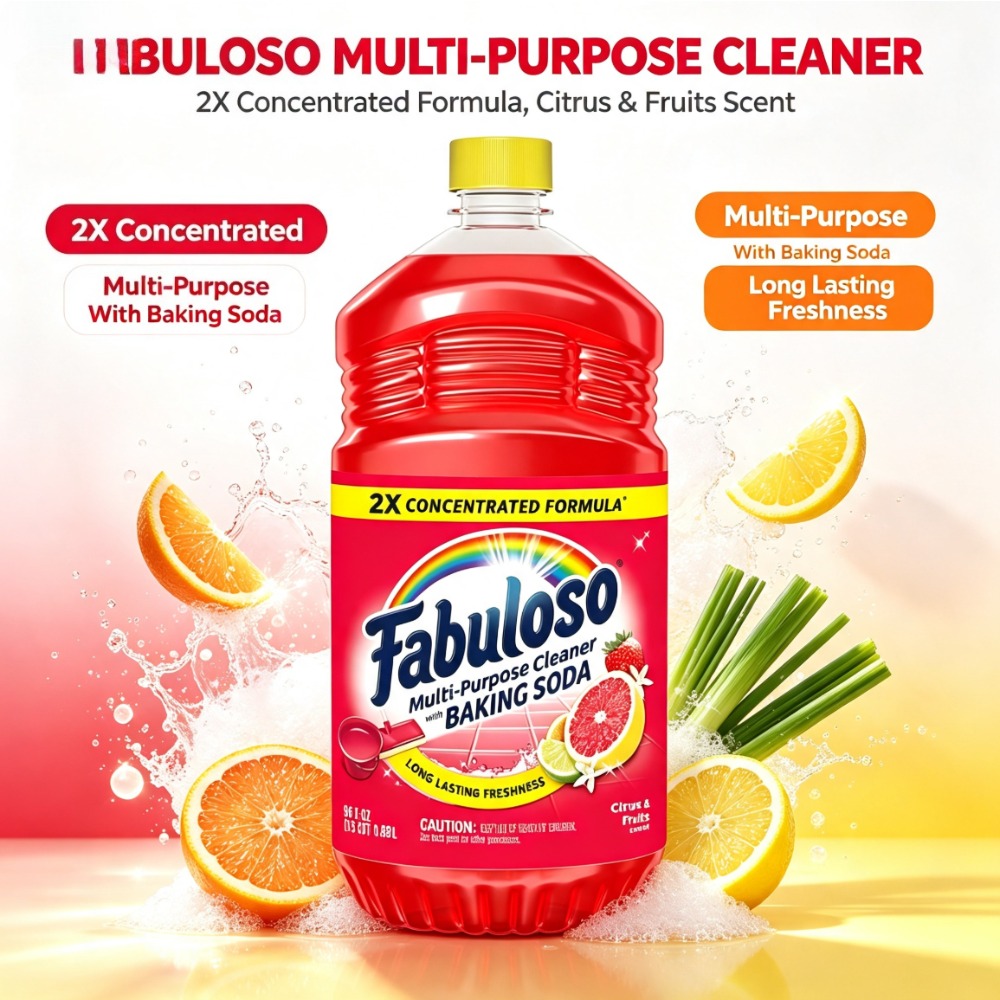 2배 농축된 다목적 세척제, 베이킹 소다 함유, 감귤  - Kitchen Cleaner Baking Soda 리뷰 및 가격