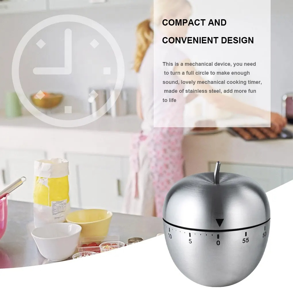1pc 크리 에이 티브 주방 기계식 타이머 스테인레스  - Kitchen Baking Timer 리뷰 및 가격