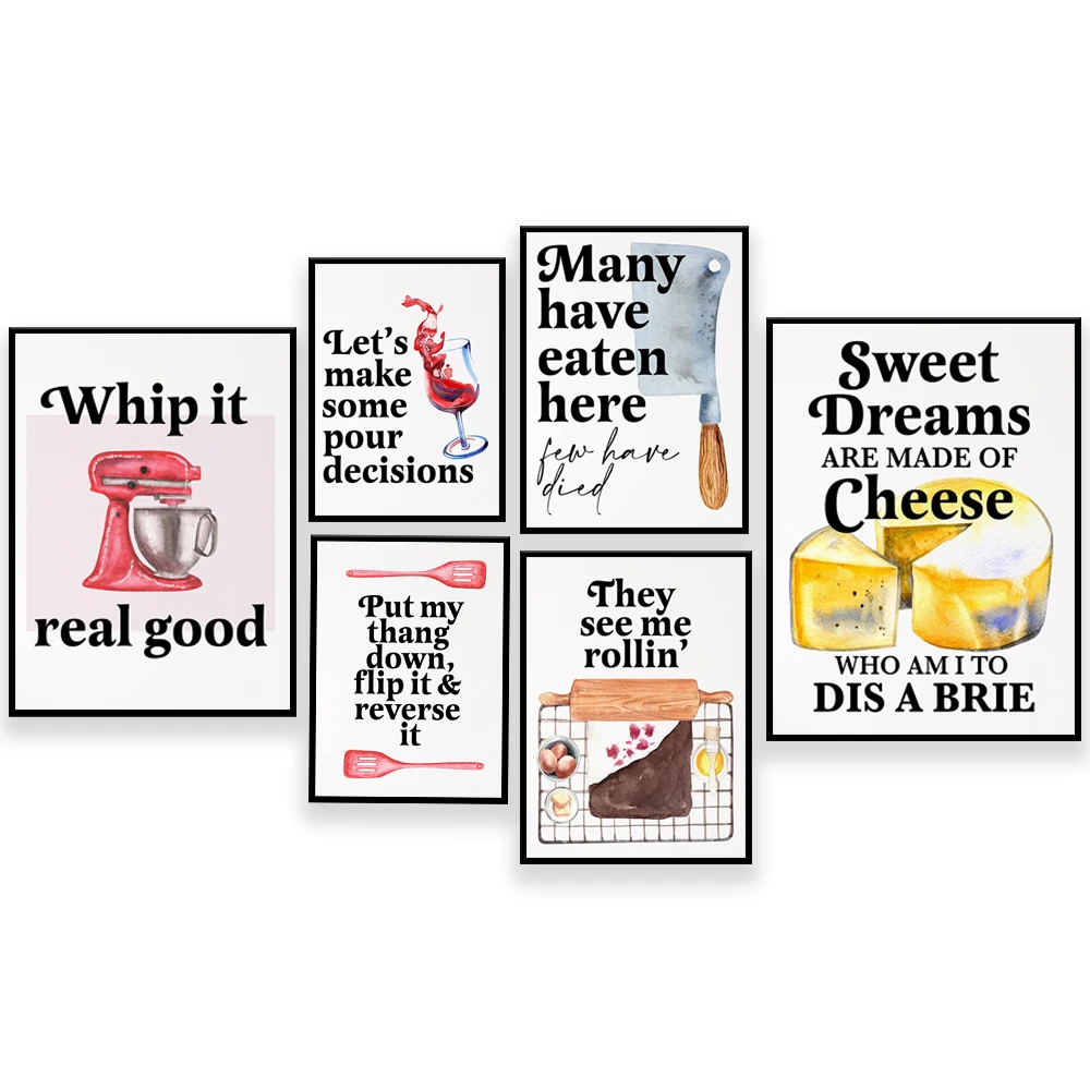 재미있는 베이킹 인용문 포스터, 음식 농담 인용문, 재 - Kitchen Baking Wall Art 리뷰 및 가격