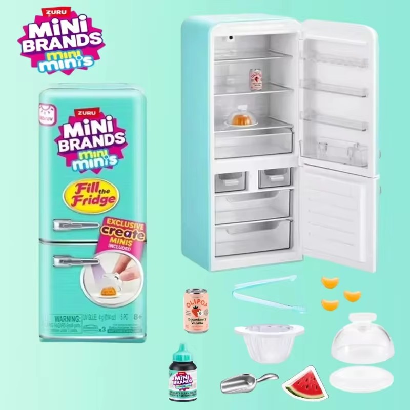 LED 조명 미니 냉장고 장난감 세트, 미니 음식 포함 - Miniature Baking Kitchen 리뷰 및 가격