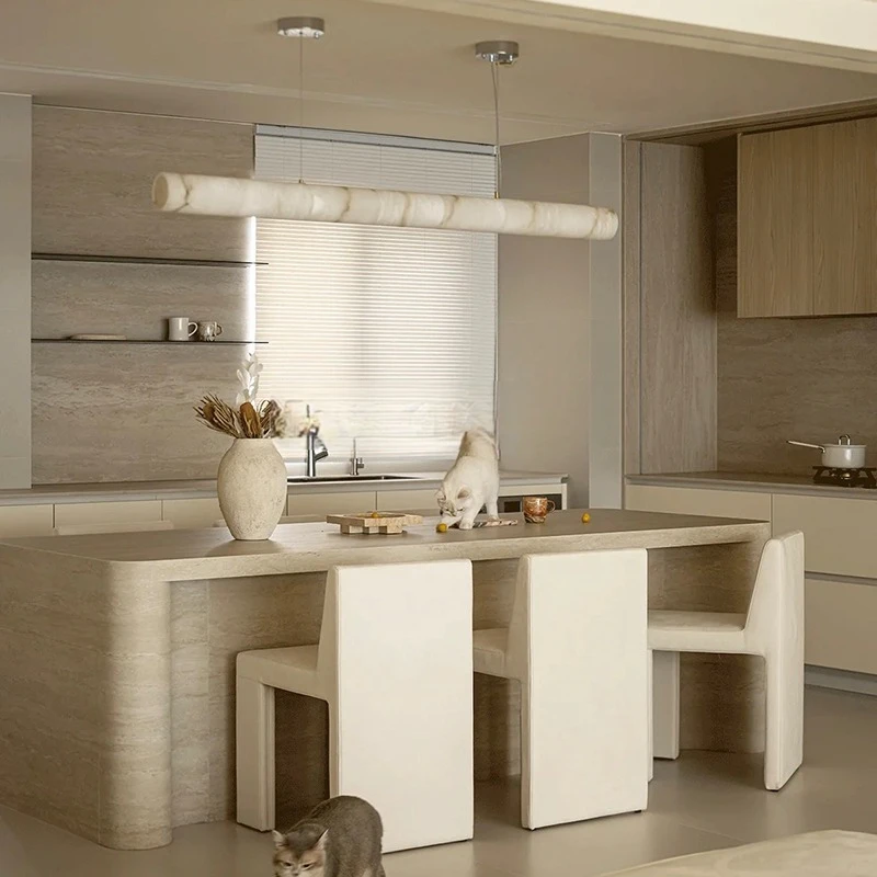 미니멀리스트 럭셔리 대리석 펜던트 조명 디밍 가능한 L - Kitchen Baking Island 리뷰 및 가격