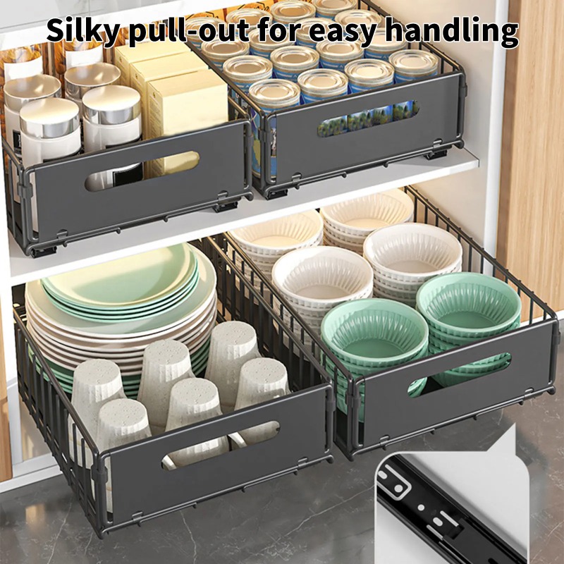 슬라이드 레일이 있는 주방 수납 선반 1개, 풀아웃 주 - Kitchen Baking Tray Storage 리뷰 및 가격