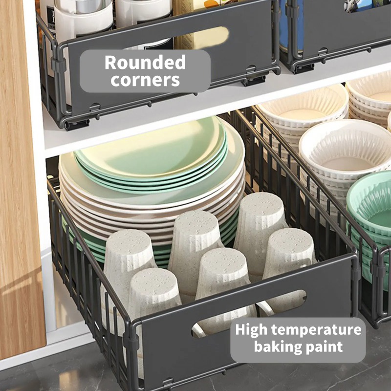 슬라이드 레일이 있는 주방 수납 선반 1개, 풀아웃 주 - Kitchen Baking Tray Storage 리뷰 및 가격