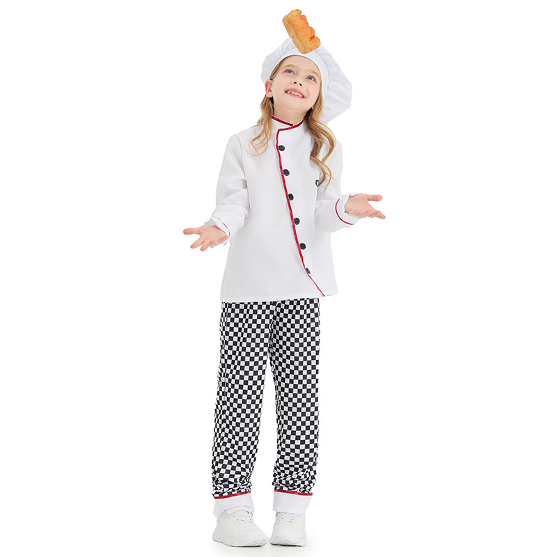 어린이를 위한 베이킹 셰프 의상 벨크로가 있는 투피스  - Baking Kitchen Kids 리뷰 및 가격