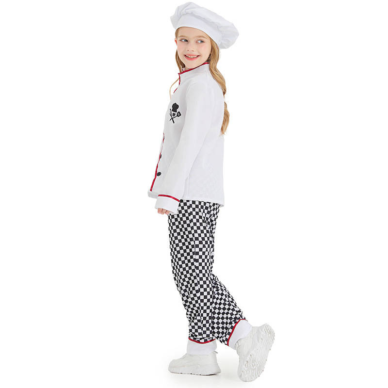 어린이를 위한 베이킹 셰프 의상 벨크로가 있는 투피스  - Baking Kitchen Kids 리뷰 및 가격