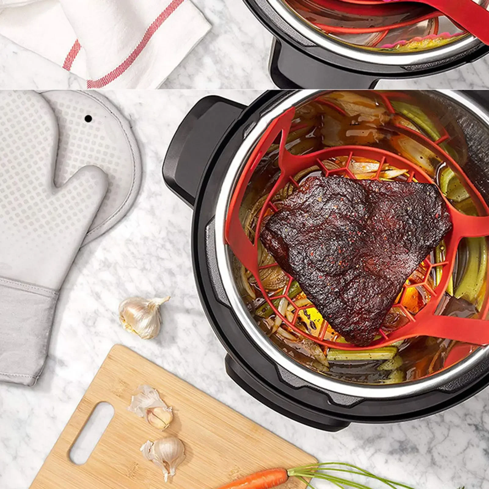 4종 세트 다기능 실리콘 주방 도구, 휴대용 베이킹 트 - Kitchen Baking Tray Set 리뷰 및 가격