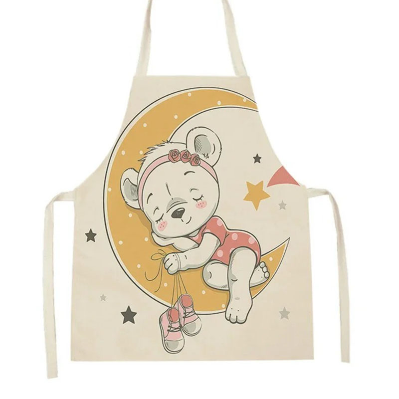 귀여운 잠자는 아기 황소 달 별 프린트 여성용 어린이용 - Baking Kitchen Kids 리뷰 및 가격