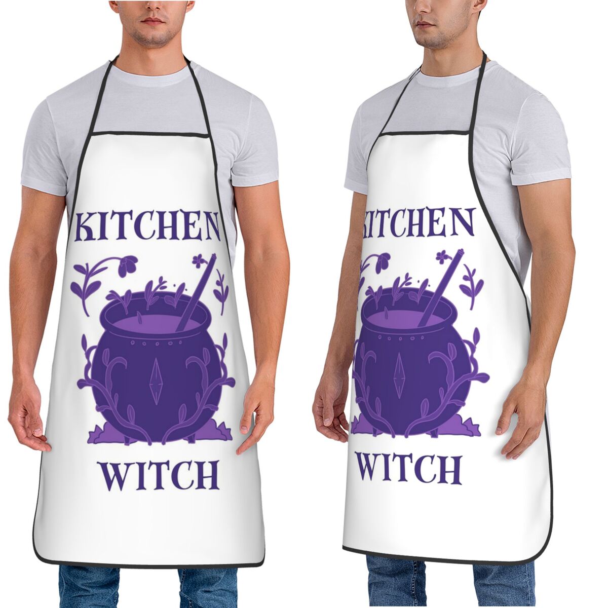 키친위치 퍼플 콜드론 앞치마 셰프 요리 베이킹 타블리어 - Kitchen Witch Baking 리뷰 및 가격