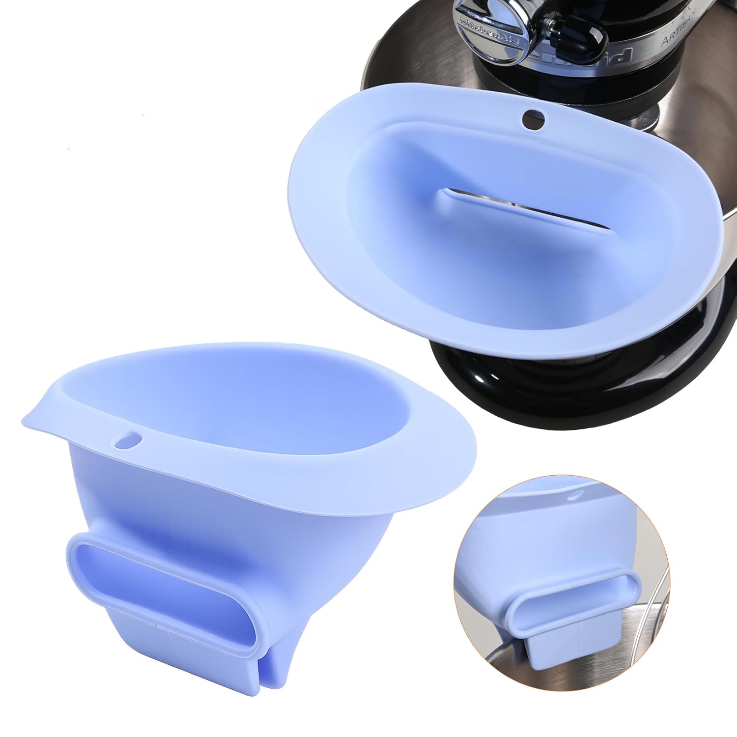 키친에이드 믹서용 실리콘 밀가루 깔때기, 블루 밀가루  - Kitchen Aid Baking Bread 리뷰 및 가격