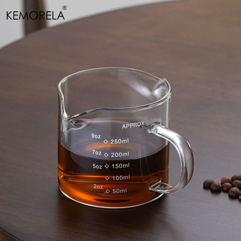 75/150ML 손잡이가 있는 유리 계량컵 에스프레소  - Kitchen Baking Containers 리뷰 및 가격