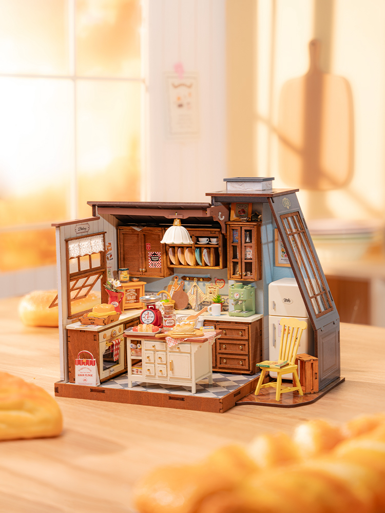로보타임 롤라이프 베이킹 키친 나무 인형의 집 3D 퍼 - Baking Kitchen Robotime 리뷰 및 가격