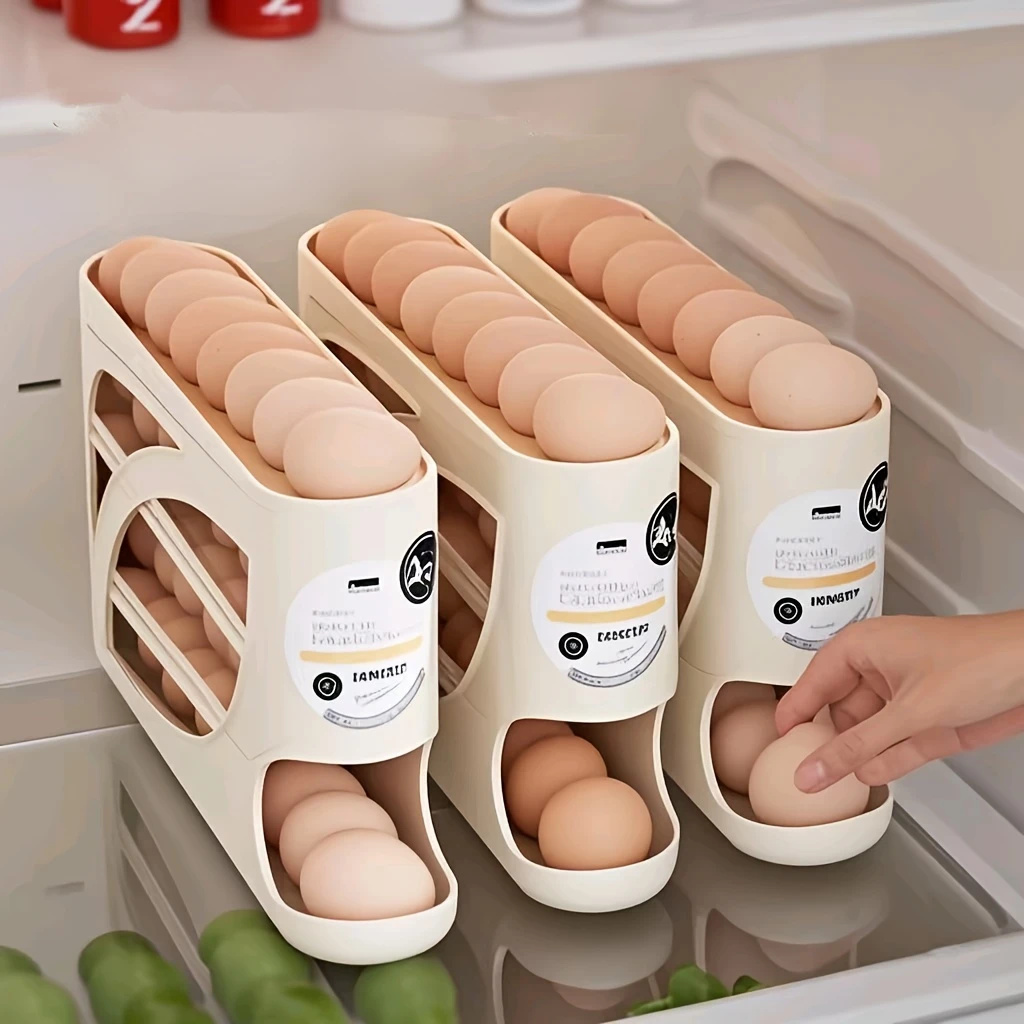 2~4단 회전식 계란 보관함 (냉장고용) - 24개 계 - Kitchen Baking Tray Storage 리뷰 및 가격