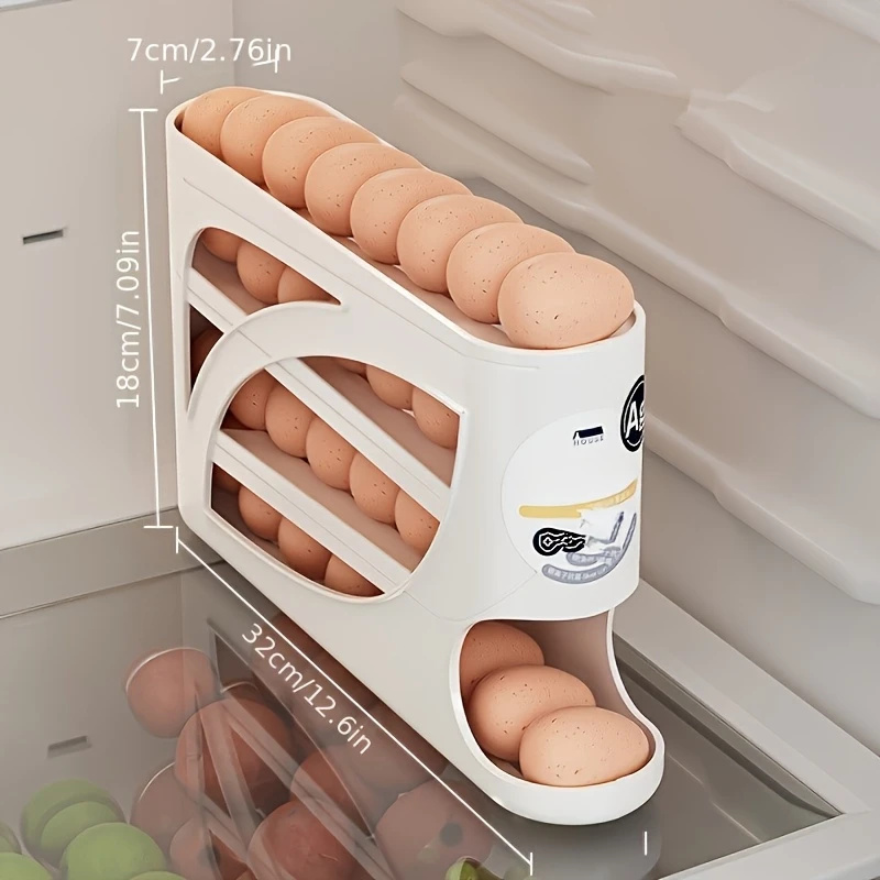 2~4단 회전식 계란 보관함 (냉장고용) - 24개 계 - Kitchen Baking Tray Storage 리뷰 및 가격