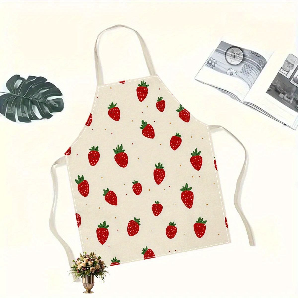 1pc 딸기 앞치마 과일 패턴 주방 요리 베이킹 그림  - Baking Kitchen Kids 리뷰 및 가격