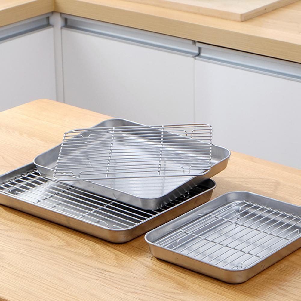 스테인리스 스틸 오븐 베이킹 팬 그릴 랙 세트 논스틱  - Kitchen Baking Tray Set 리뷰 및 가격