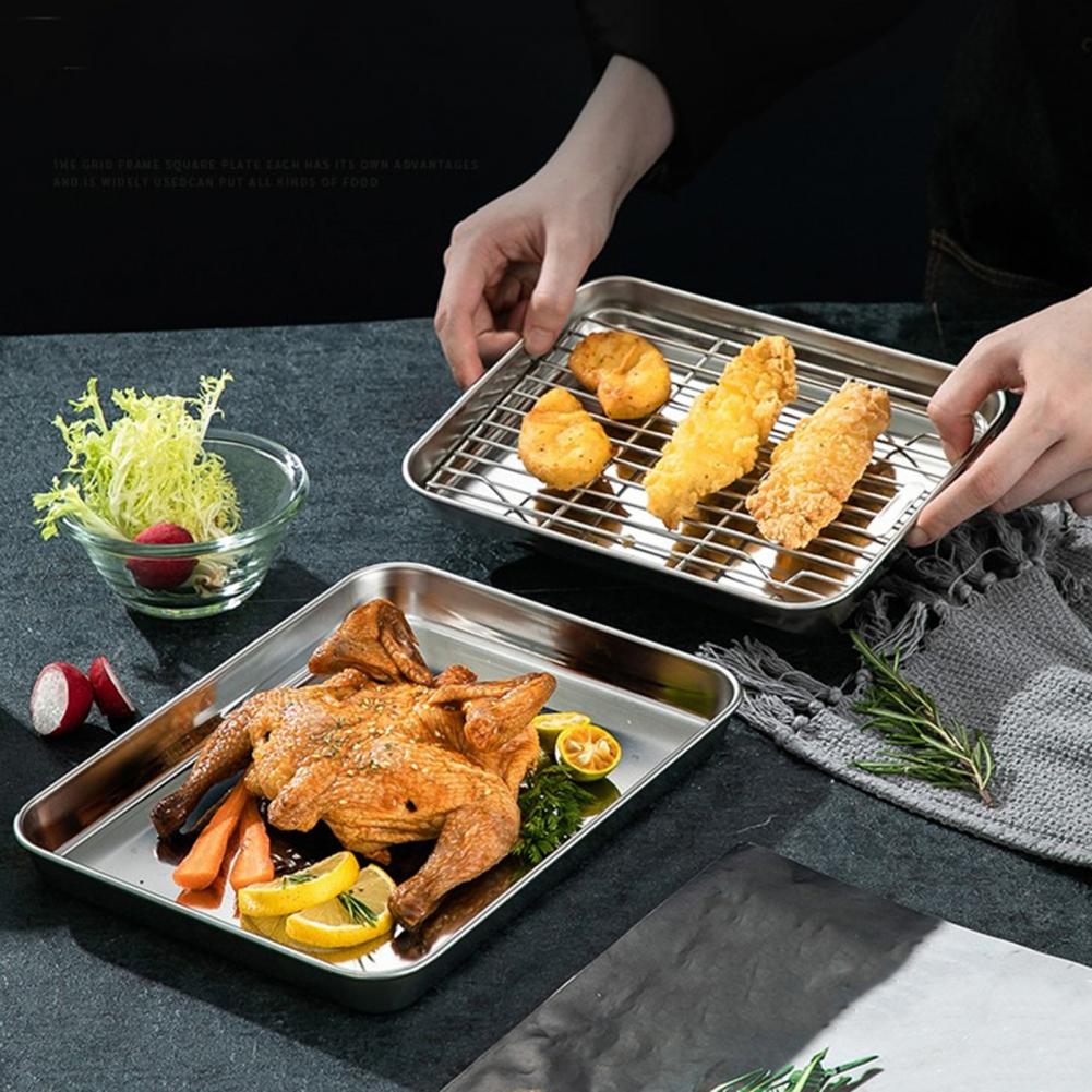 스테인리스 스틸 오븐 베이킹 팬 그릴 랙 세트 논스틱  - Kitchen Baking Tray Set 리뷰 및 가격