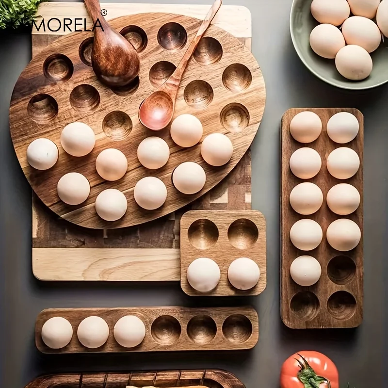 KEMORELA 1PCS 현대 나무 계란 보관 상자-신 - Kitchen Baking Containers 리뷰 및 가격