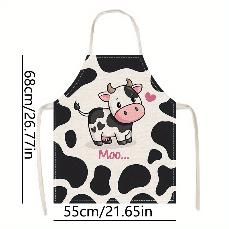 1pc 귀여운 만화 암소 인쇄 여성과 어린이를위한 주방 - Baking Kitchen Kids 리뷰 및 가격