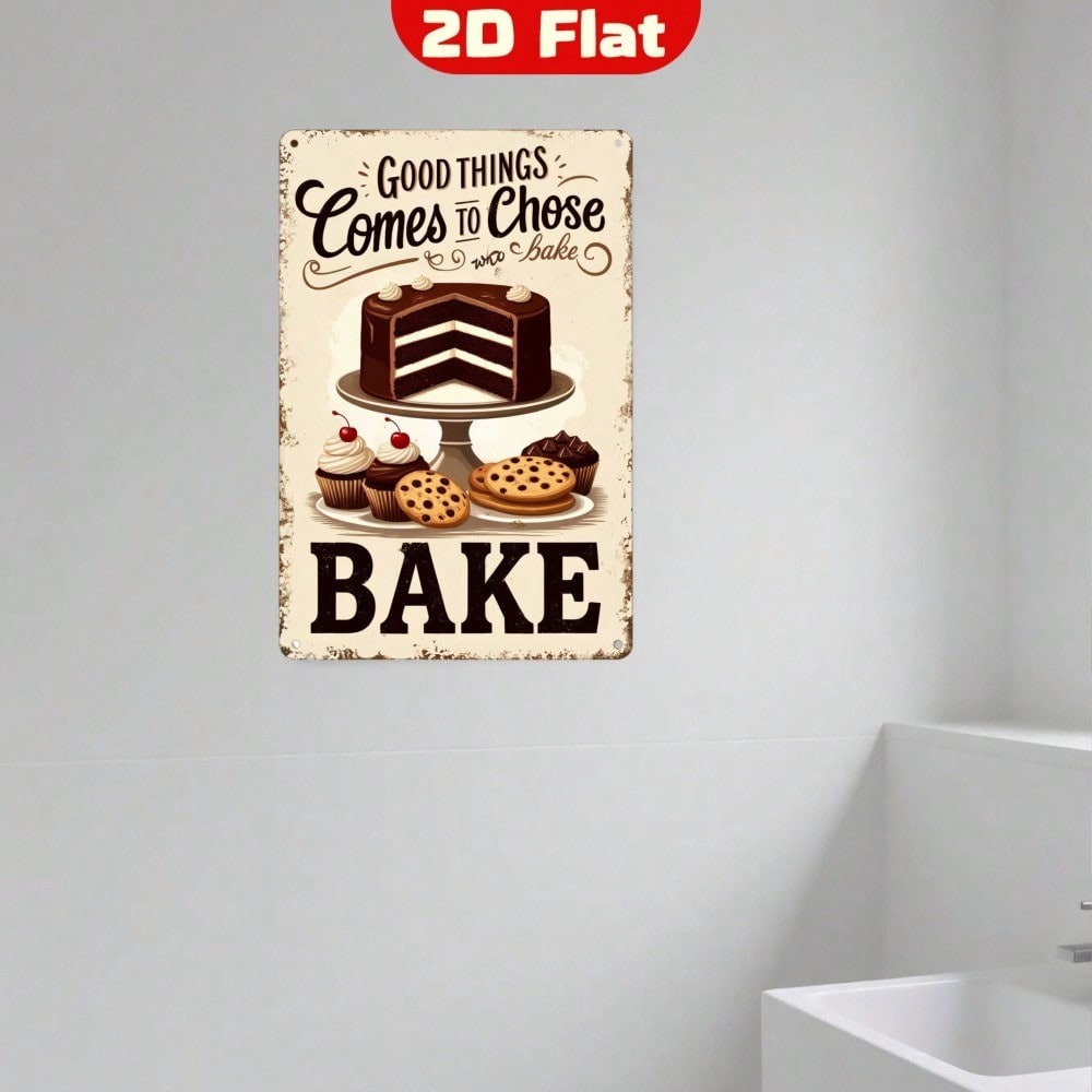 【빈티지 금속 벽 장식】아트 데코 주방 장식용 베이킹  - Kitchen Baking Wall Art 리뷰 및 가격
