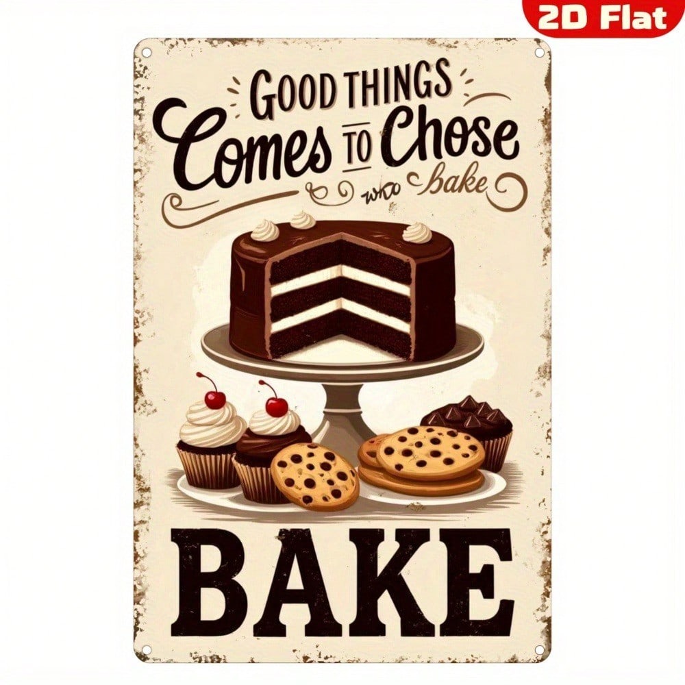 【빈티지 금속 벽 장식】아트 데코 주방 장식용 베이킹  - Kitchen Baking Wall Art 리뷰 및 가격