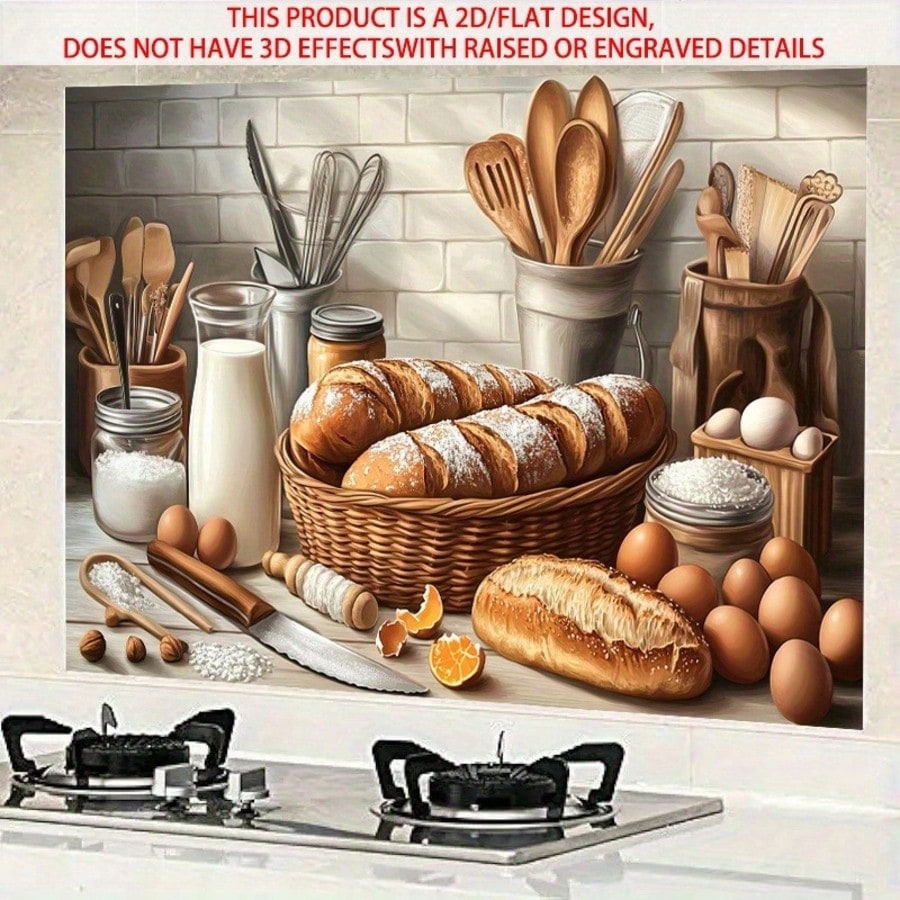 2D 자가 접착 PVC 벽 데칼 베이킹 & 빵 패턴 아 - Kitchen Baking Wall Art 리뷰 및 가격