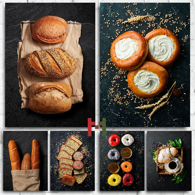 음식 주방 칠판 빵 디저트 포스터 캔버스 프린트 베이킹 - Kitchen Baking Wall Art 리뷰 및 가격