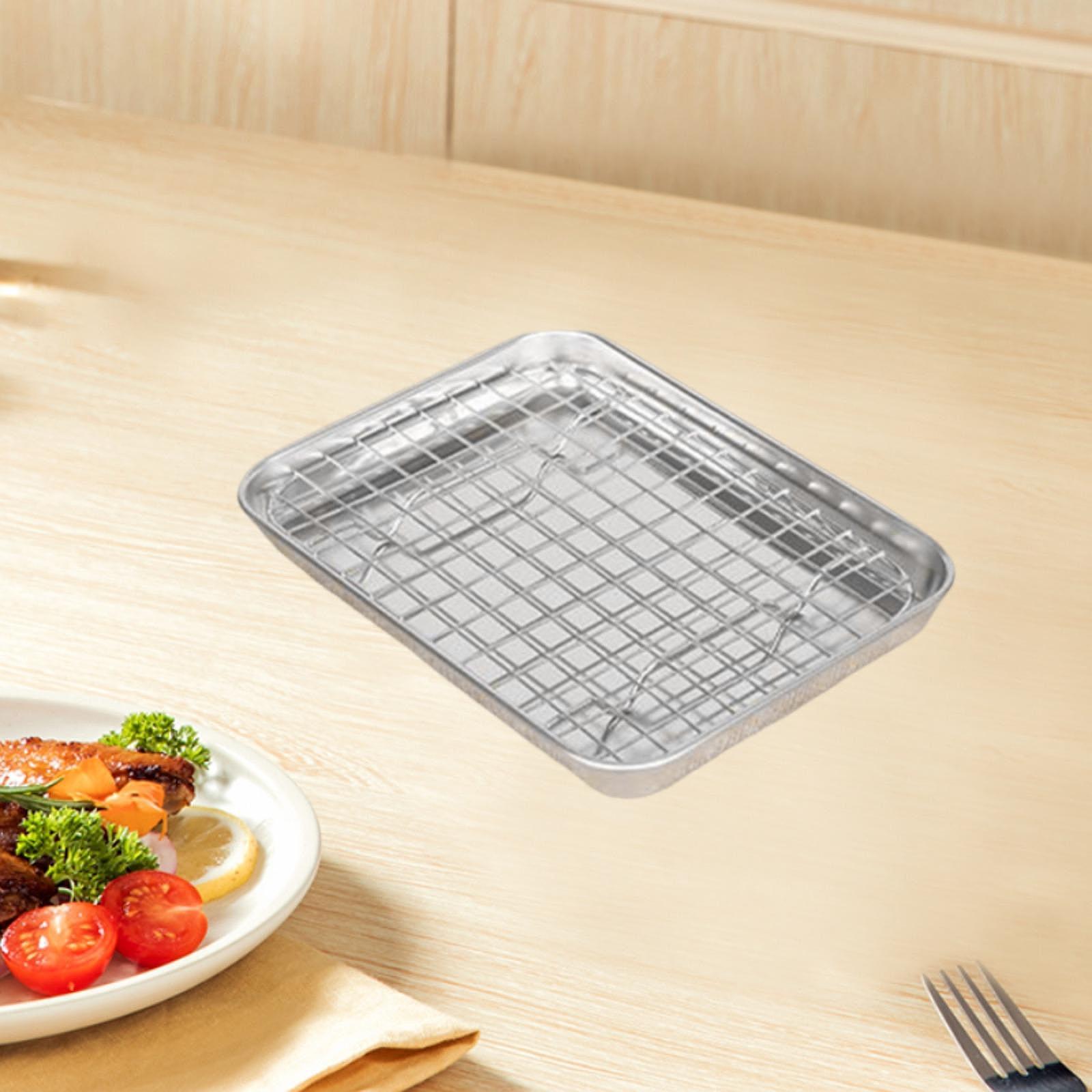 와이어랙이 있는 베이킹 시트, 내구성 있는 스테인리스  - Kitchen Baking Tray Set 리뷰 및 가격